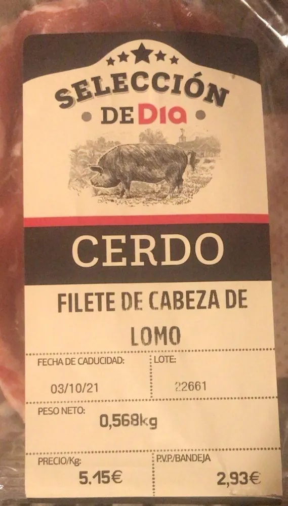 Filete de cabeza de lomo