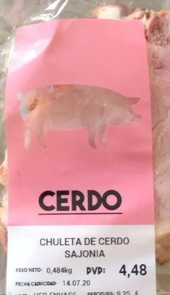 chuleta de cerdo sajonia