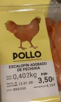 Escalopín adobado de pechuga de pollo