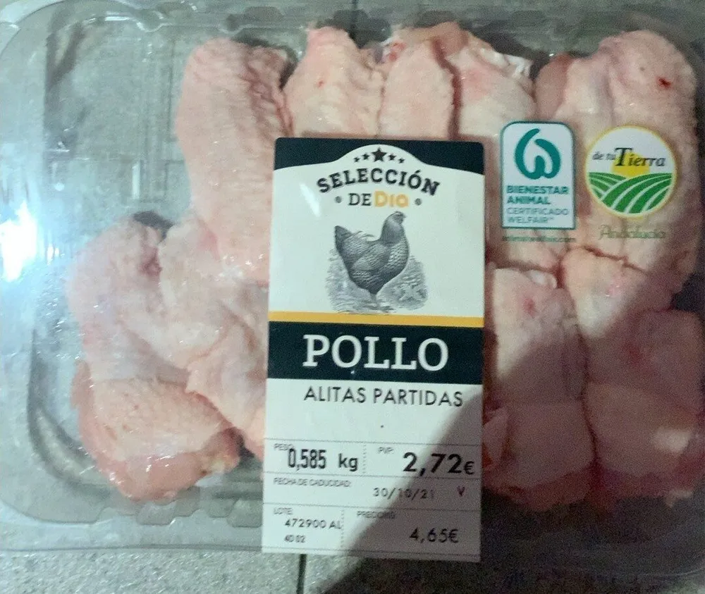 Alitas partidas DIA
