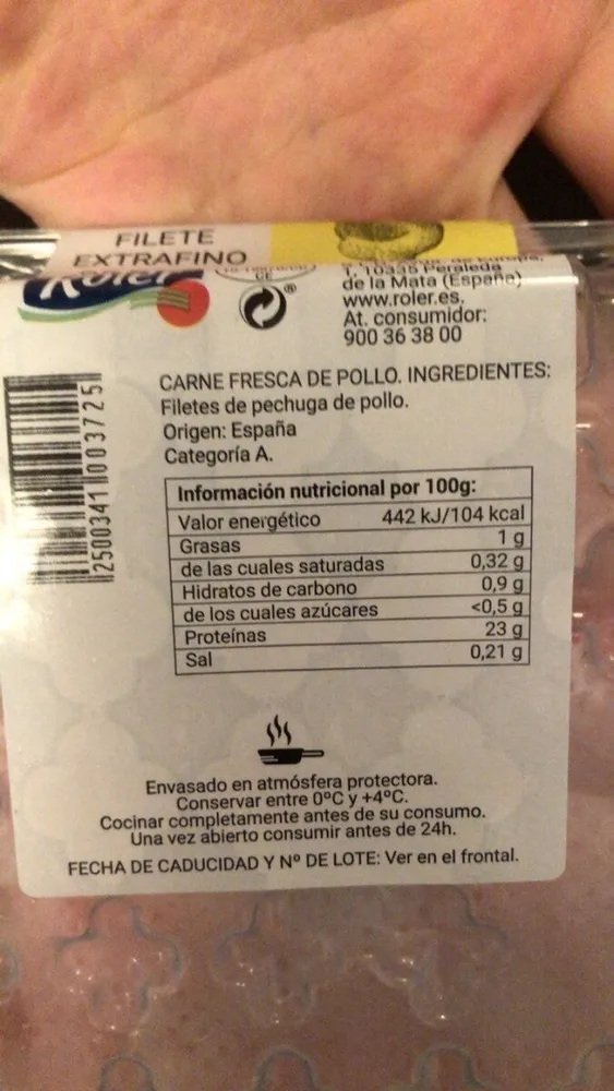 Filete extrafino de pollo