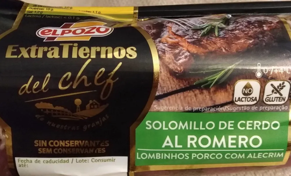 Solomillo cerdo al romero