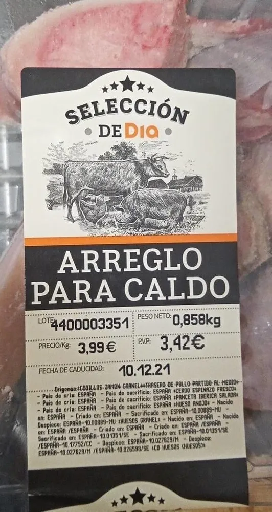 Arreglo para caldo