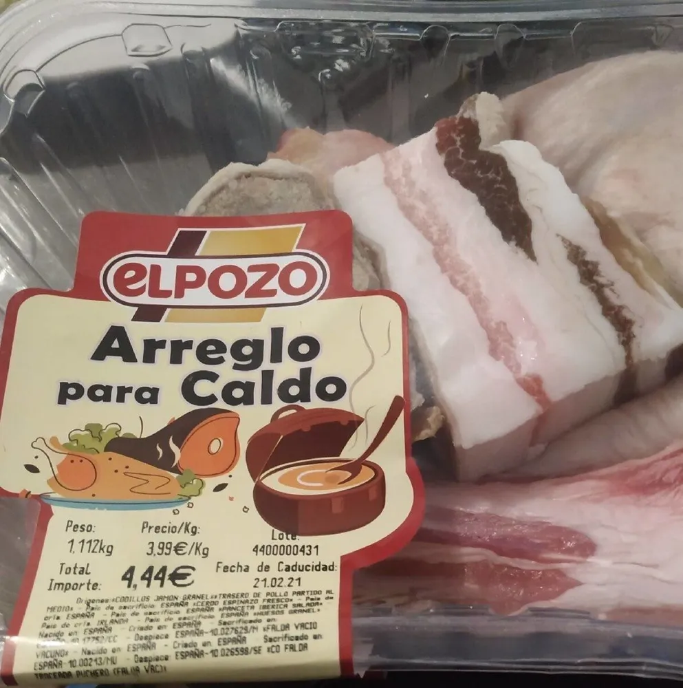 Arreglo para el caldo