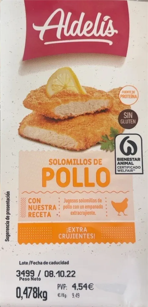 Solomillos de pollo