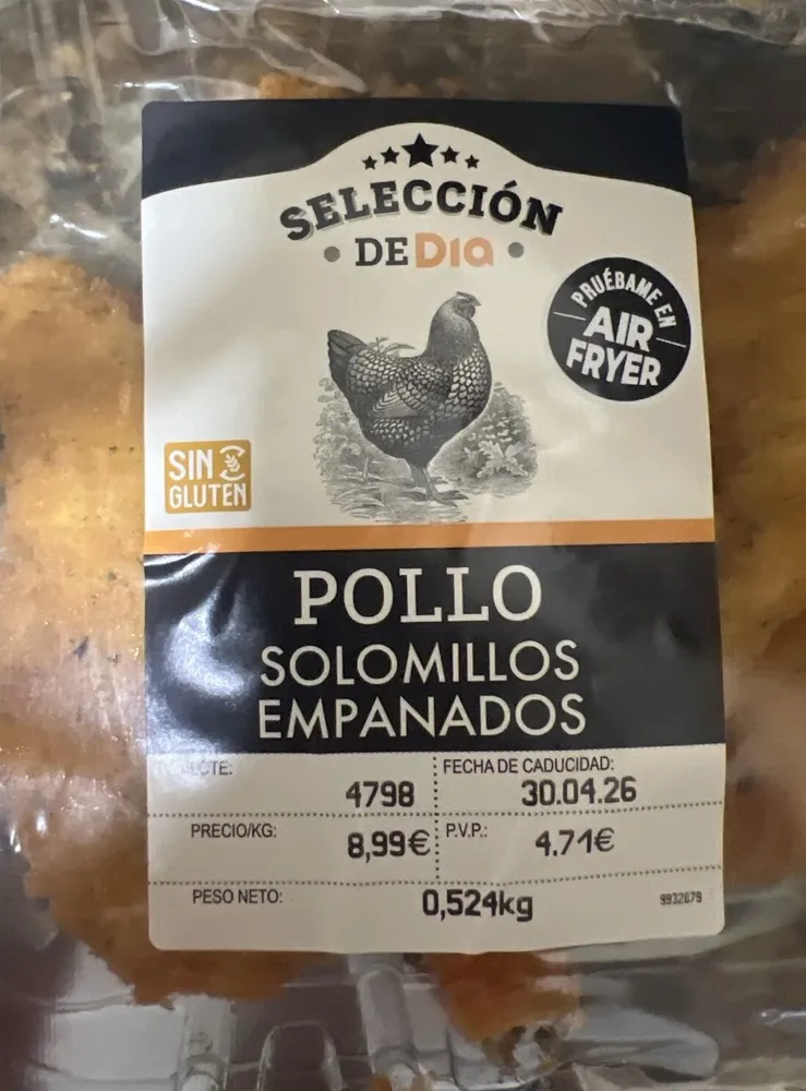 Solomillos Empanados De Pollo