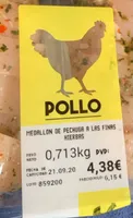 Medallon de pechuga a las finas hierbas