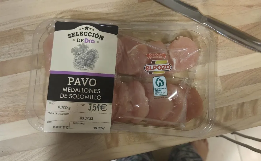 Solomillos de pavo el pozo