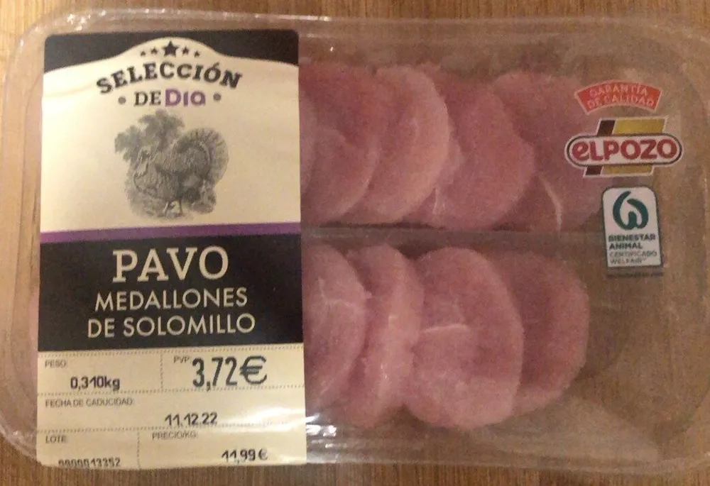 Medallones de solomillo de pavo
