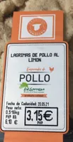 Lagrimas de pollo al limon