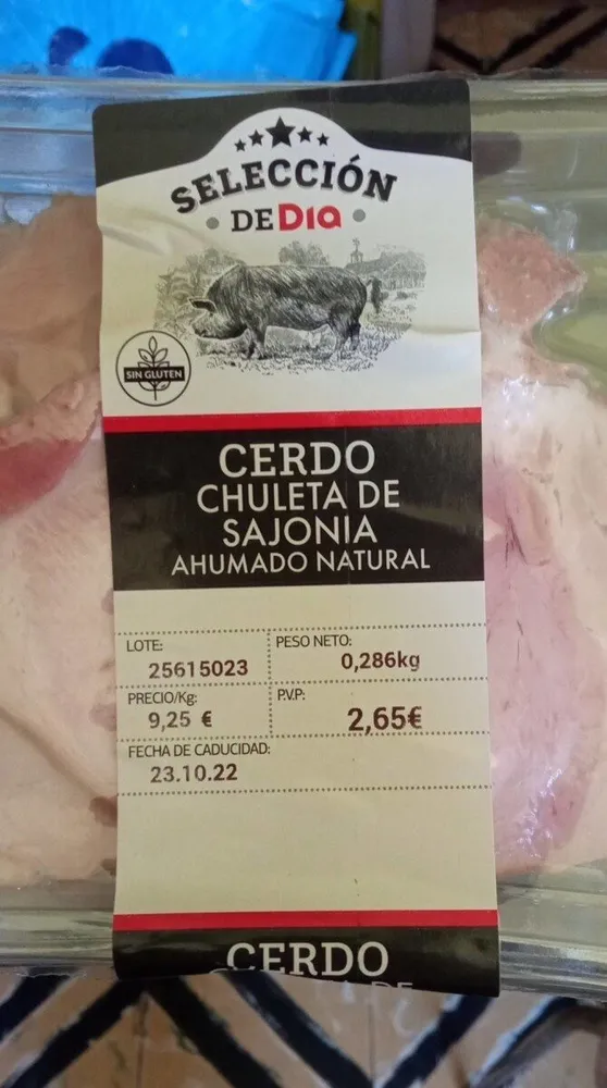 Chuleta cerdo ahumado