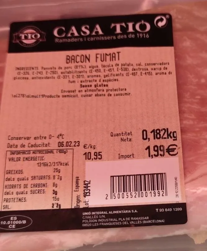 Bacon fumat