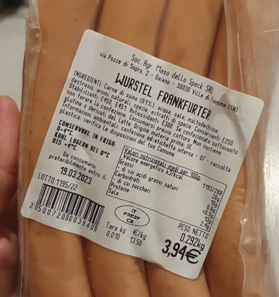 Wurstel frankfurter