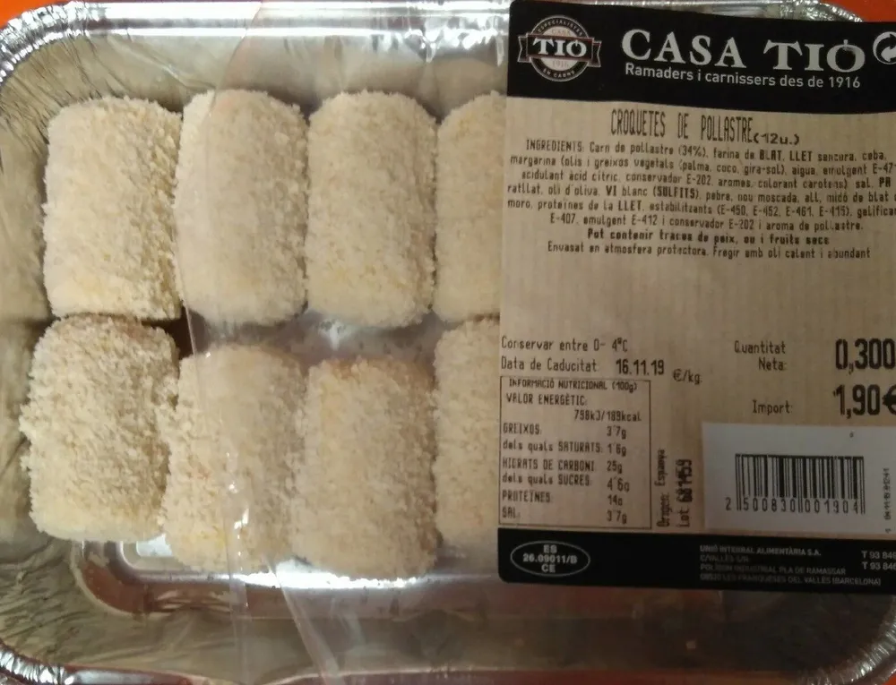 Croquetas de pollo