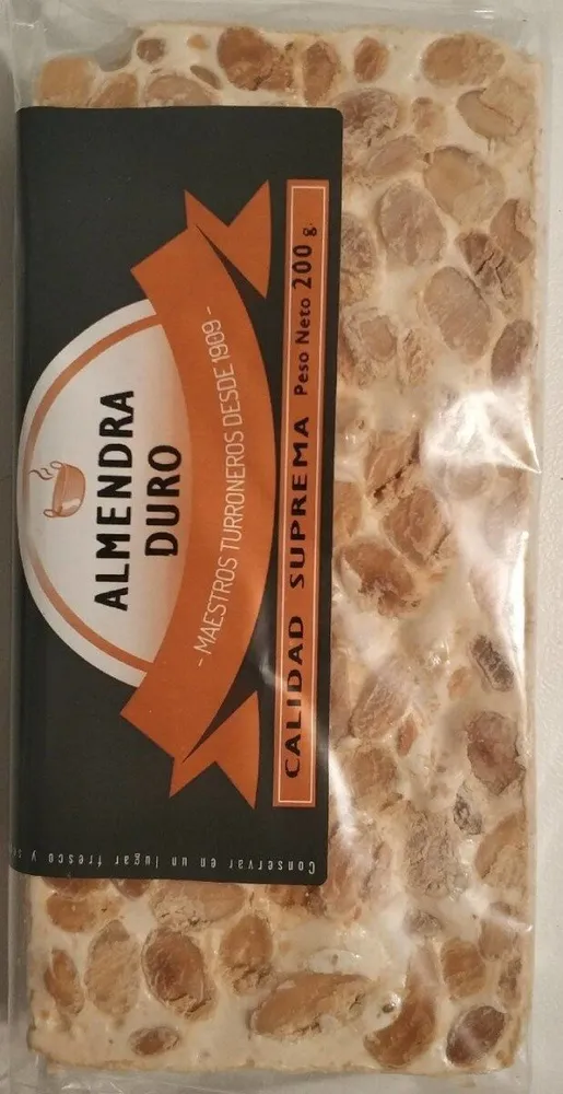 Turrón de almendra duro