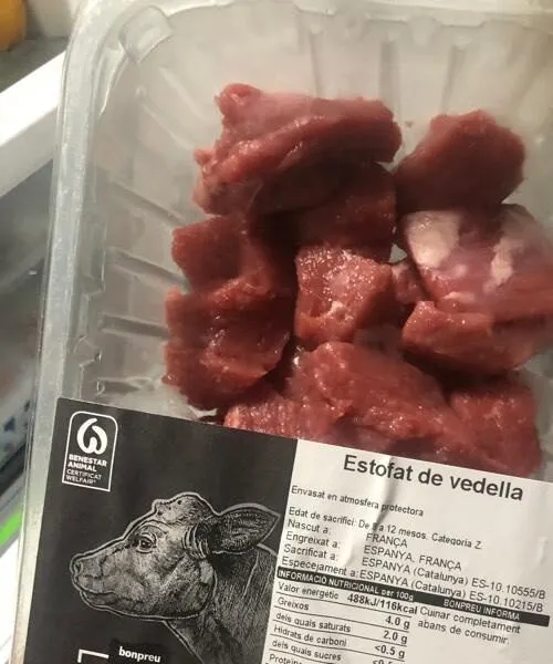 Estofat de vedella