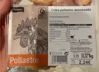 Muslo Pollo deshuesado
