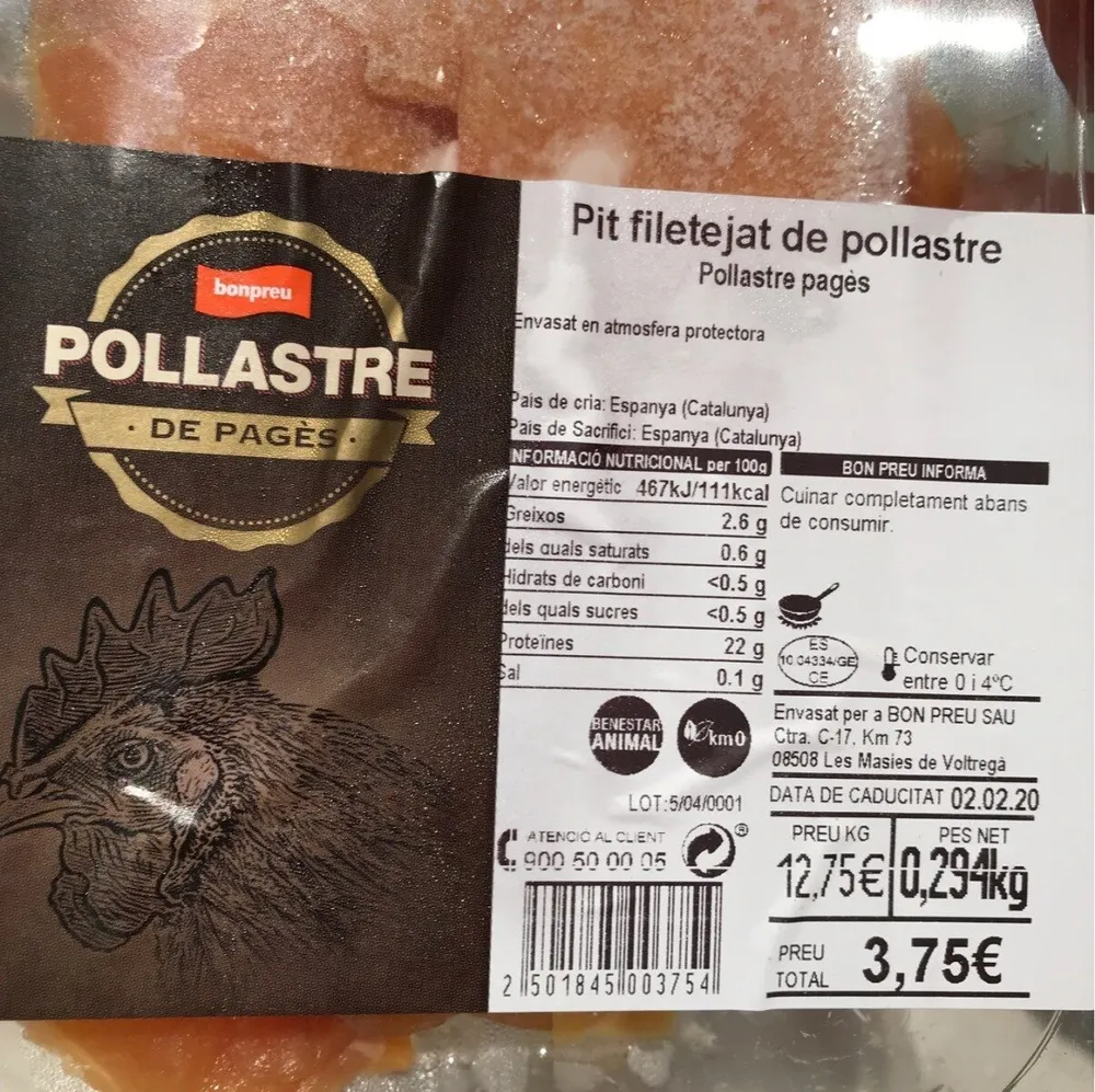 Pit de pollastre filetejat
