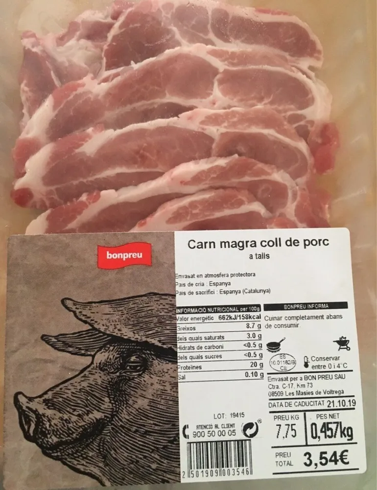 Carn Magra coll de porc