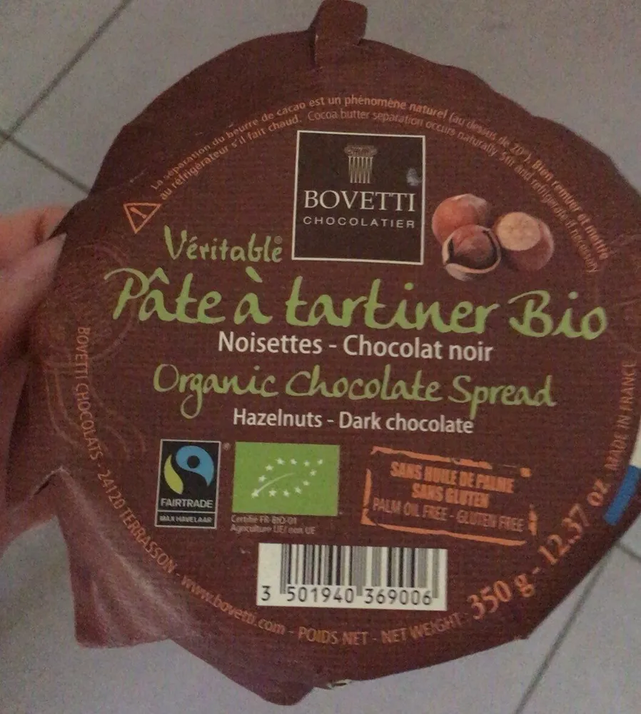 Pâte à tartiner bio