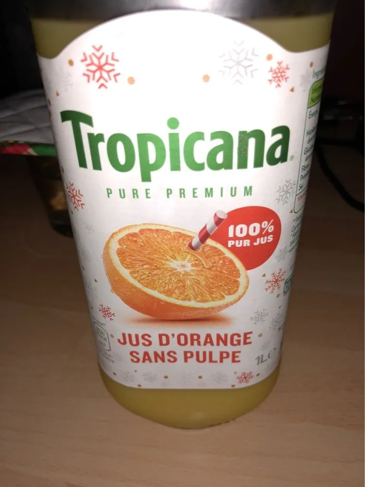 Jus d'orange sans pulpe