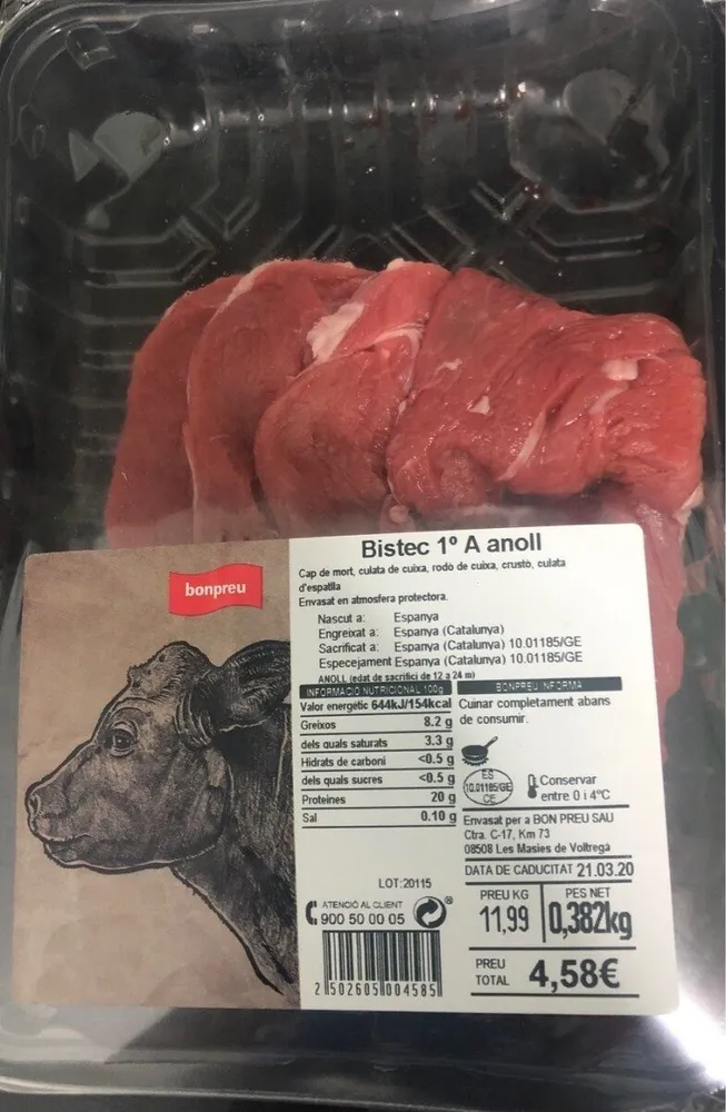 Bistec 1ªA anoll