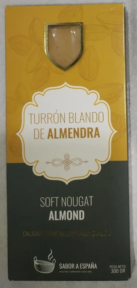 Turrón blando de almendra