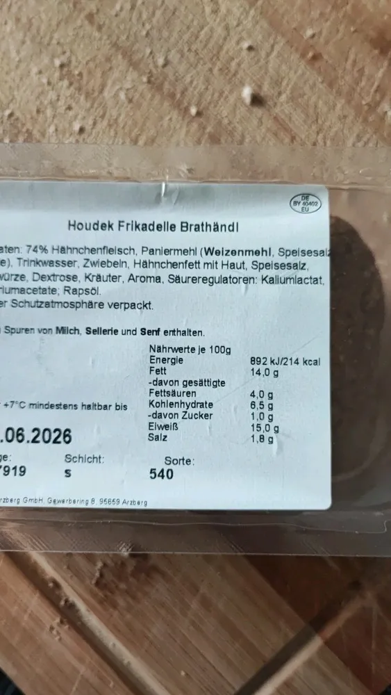 Houdek Frikadelle Brathändl