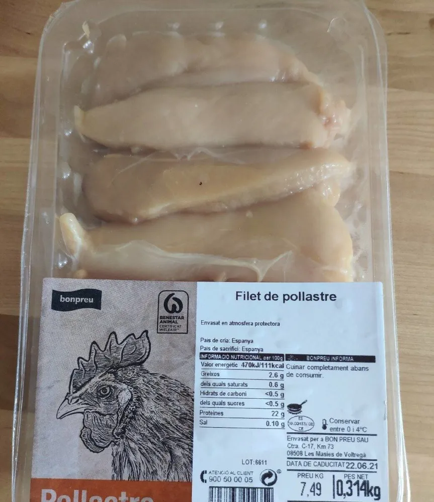 Filet de pollastre