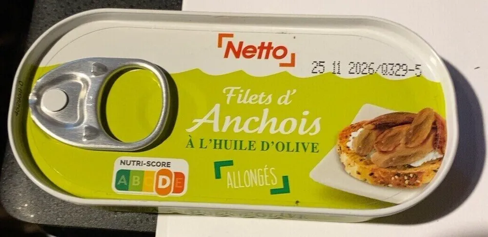 Filets d’anchois à l’huile d’olive
