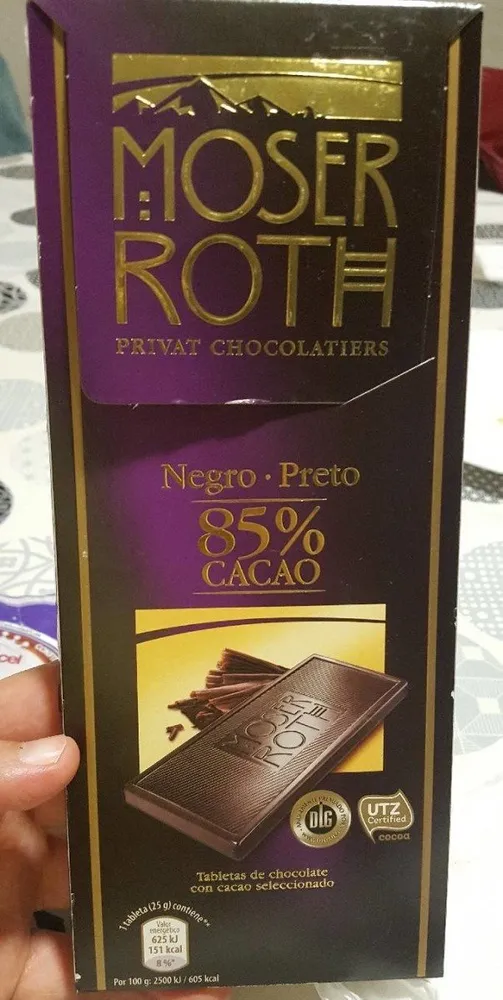 Chocolate negro 85% cacao