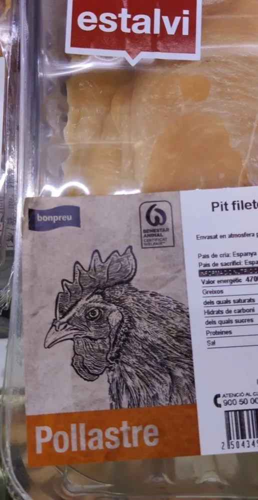 Pit filetejat pollastre