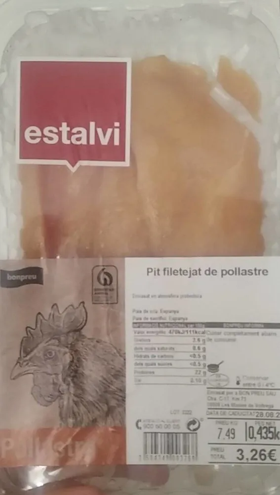 Pit filetejat de pollastre
