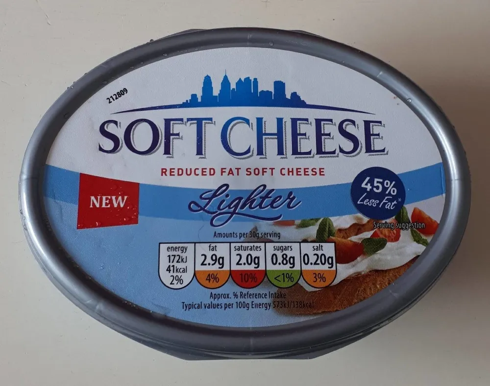 Reduce fat Soft Cheese Lighter