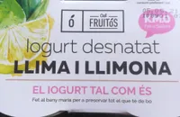 Iogurt desnatat de llima i llimona