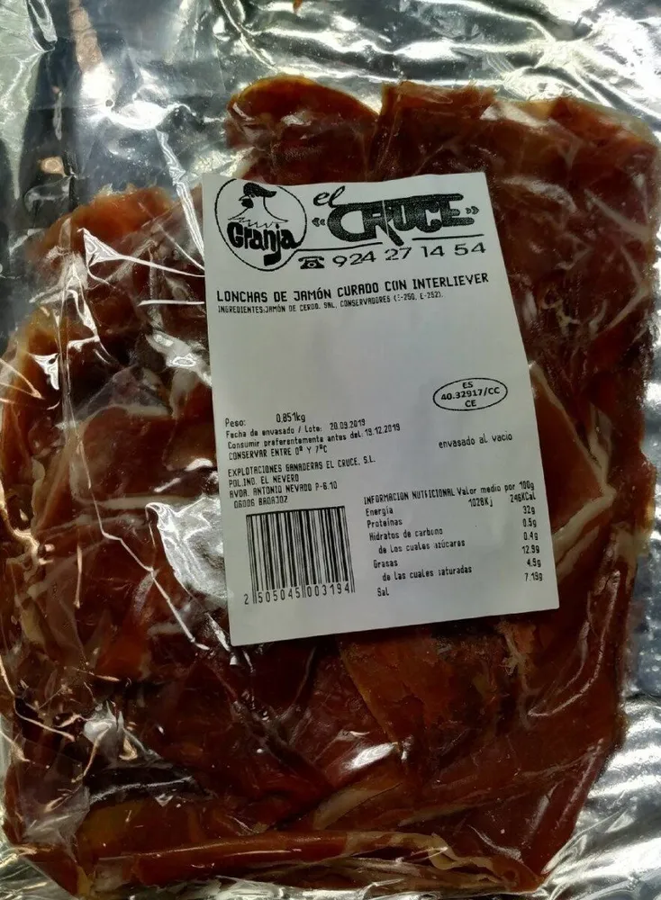 Lonchas de jamón