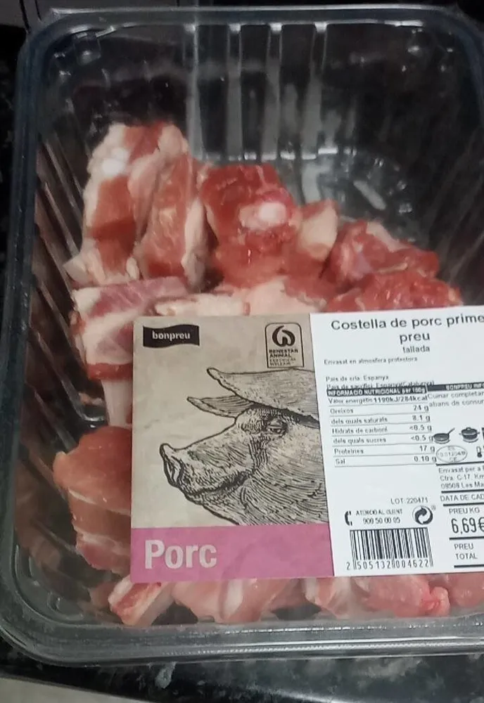 Costella de porc