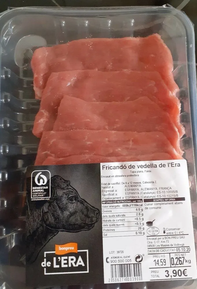 Fricandó de vedella de L'Era