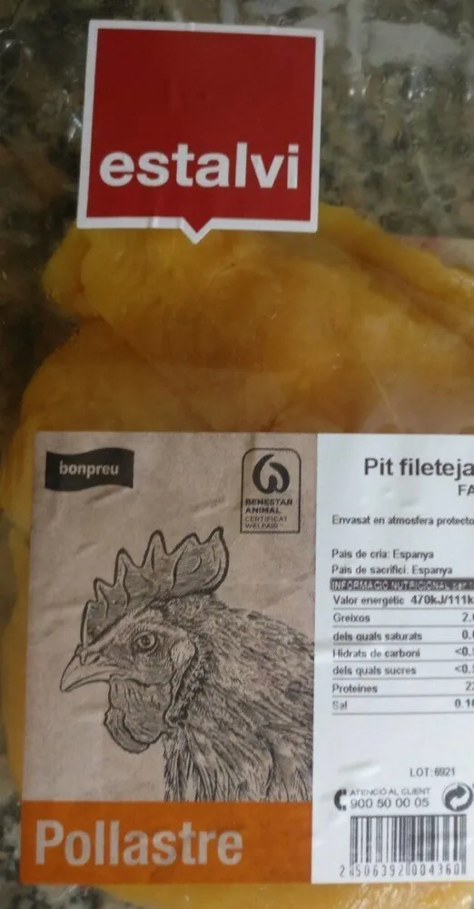 Pit filetejat de pollastre