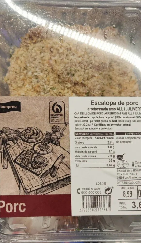 Escalopa de cerdo