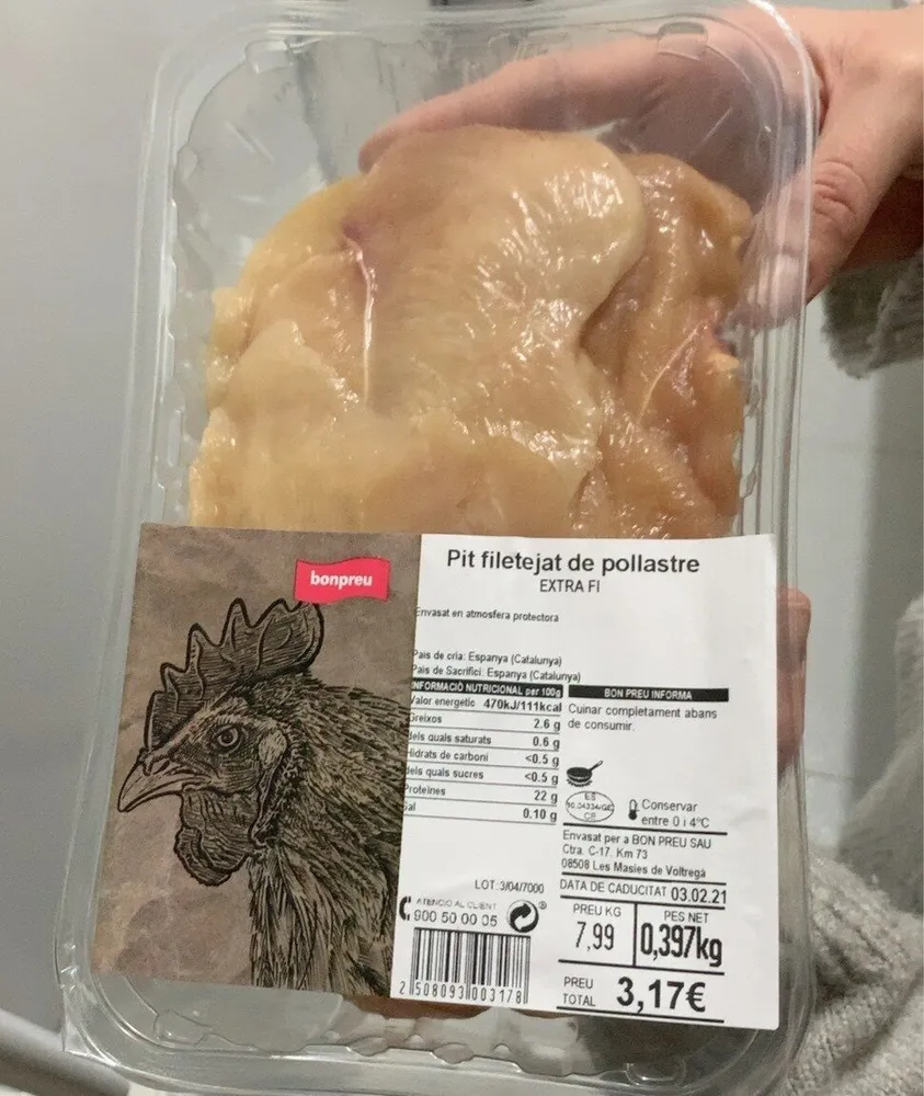 Pit filetejat de pollastre