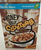Honey and nut clusters with chocolate milk