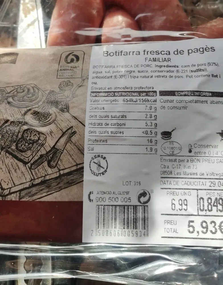 Butifarra fresca