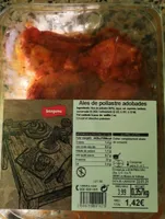 Alitas de pollo adobadas