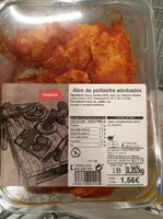 Ales de pollastre adobades