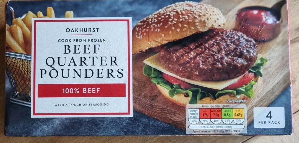 Oakhurst Beef Quarter Pounders