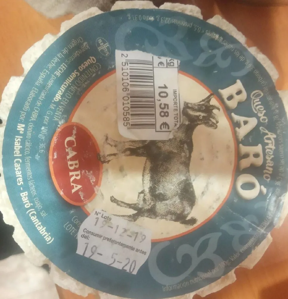 Queso artesano BARÓ