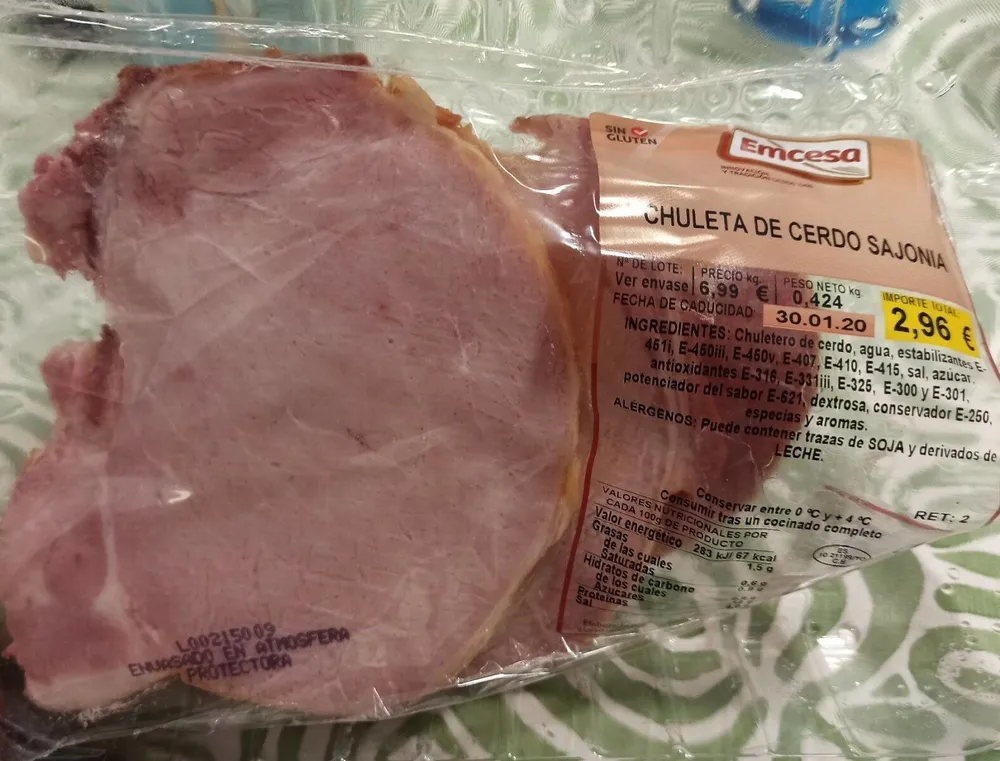 Chuleta de cerdo Sajonia
