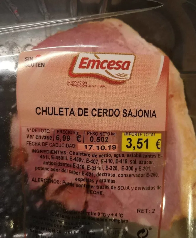 Chuleta cerdo sajonia