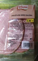 Chuleta de cerdo de sajonia